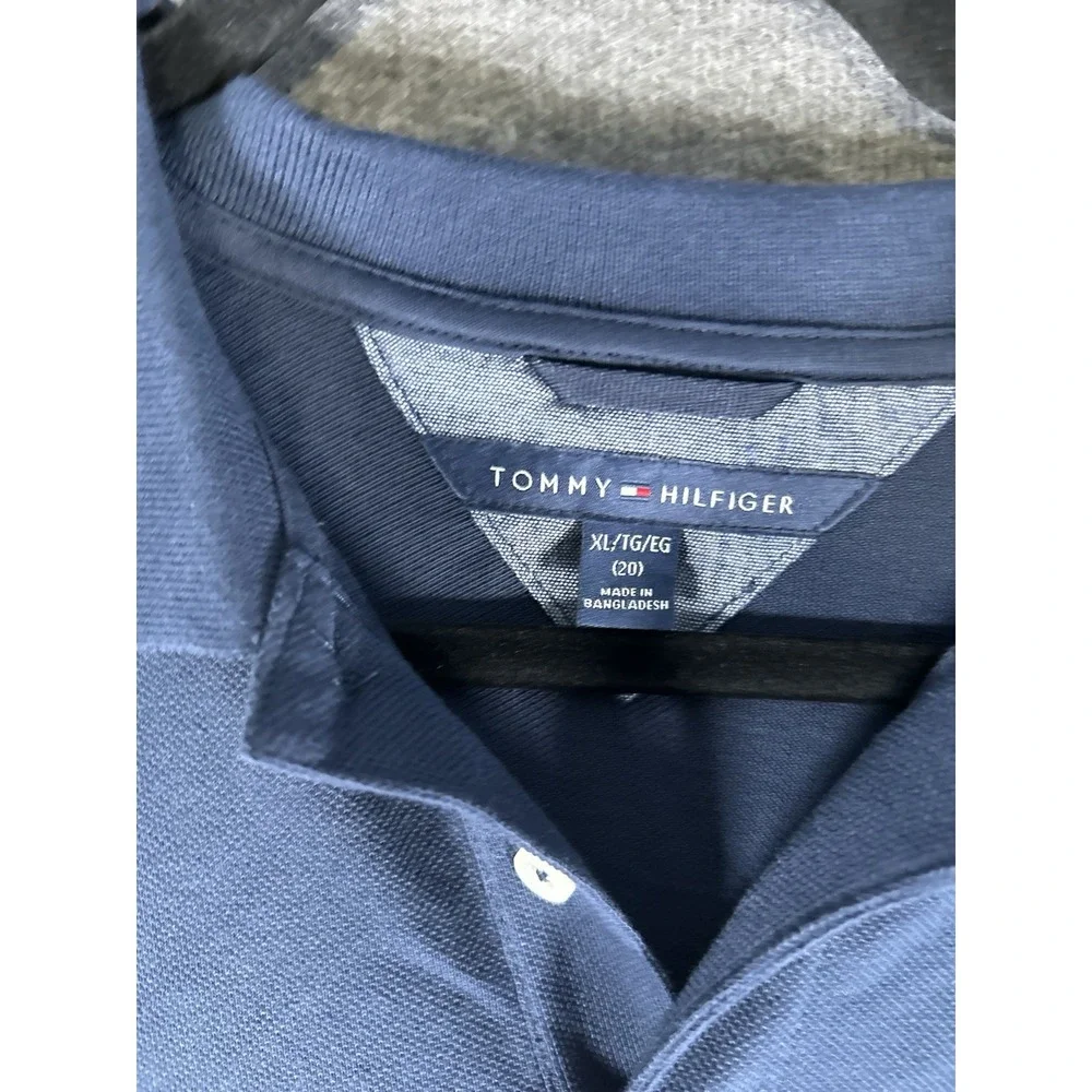 Tommy Hilfiger Shirt Boys‎ X Large Pull Over Polo Type Shirt XL(20/22) Vintage